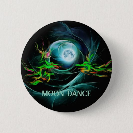 Draken Maan dans Ronde Button 5,7 Cm (Voorkant)