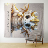"Draken Mascotte Logo" Wandkleed (In Situ (horizontaal))