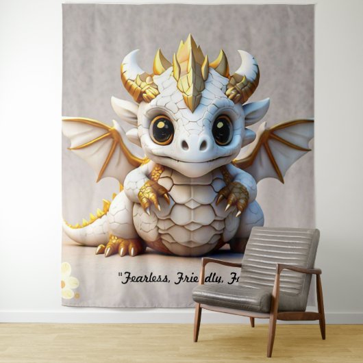 "Draken Mascotte Logo" Wandkleed (In situ)