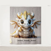 "Draken Mascotte Logo" Wandkleed (Voorkant)