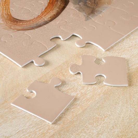 Draken met King Lear citeren rood, goud, wit Legpuzzel (Zijkant)