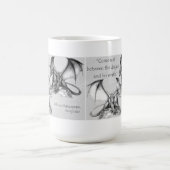 Draken met King Lear quote grijs, zwart, wit Mok (Center)