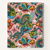 Draken Rainbow Aangepast patroon Notitieboek (Achterkant)