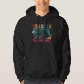Draken Retro Stijl Draak Hoodie (Voorkant)