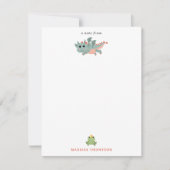 Draken Ridders Sprookje Middeleeuws Kasteel Notitiekaartje (Voorkant)