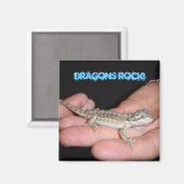 Draken rocken mijn wereld magneet (Voorkant / Achterkant)
