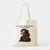 Draken Rozen Boeken Canvas tas (Achterkant)