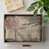 Draken & Rozen Junk-Journal Geïnspireerd Tissuepap Tissuepapier (Geschenk)