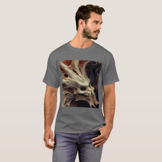 Draken Schedel / Draken Slayer T-Shirt (Voorkant volledig)