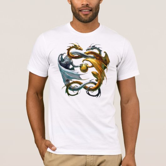 Draken spelen de ballon - t-shirt (Voorkant)