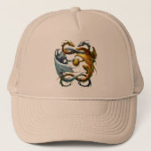 Draken spelen de ballon - trucker pet (Voorkant)