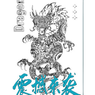 Draken Spirit Aziatische Mythologie Tattoo Stijl Hoodie