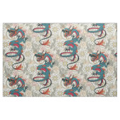 draken-tatoeage licht stof (Fat Quarter)