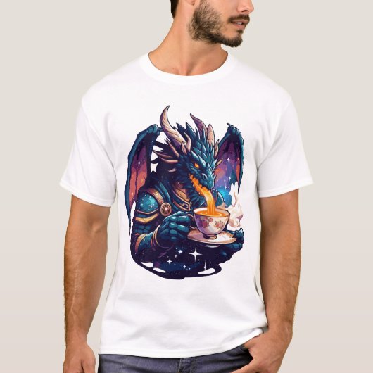 Draken Theetijd | Dragon Brewing Tea T-shirt (Voorkant)