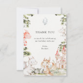 Draken Thema Verjaardagsfeestje Bedankkaart (Voorkant)