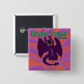 Draken Trainer Knop Vierkante Button 5,1 Cm (Voorkant /achterkant)