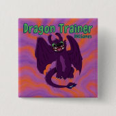 Draken Trainer Knop Vierkante Button 5,1 Cm (Voorkant)