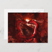 Draken Valentijns Feestdagenkaart (Voorkant / Achterkant)