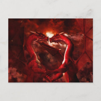 Draken Valentijns Feestdagenkaart