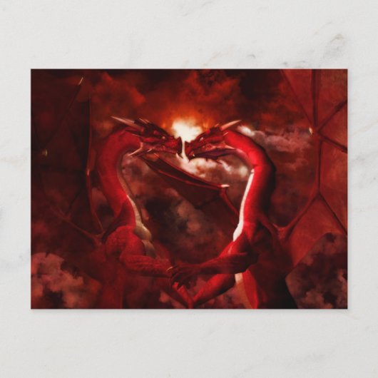 Draken Valentijns Feestdagenkaart (Voorkant)