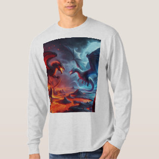 Draken van vuur en ijs t-shirt