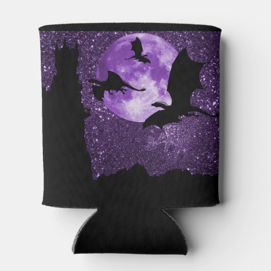 Draken vliegen, sprankelen middernacht, bergkastee blikjeskoeler (Achterkant)