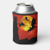 Draken vliegen, sprankelende zonsopgang, bergkaste blikjeskoeler (Blikje Achterkant)