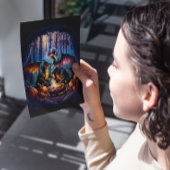 Draken Vrienden geven Turkije Feest Feestdagenkaart