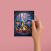 Draken Vrienden geven Turkije Feest Feestdagenkaart