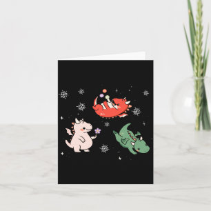 Draken vrolijk kerst draak grappig mythisch kaart