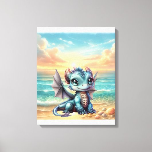 Drakenbaby Canvas Afdruk (Voorkant)