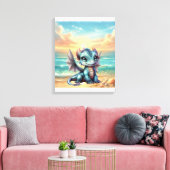 Drakenbaby Canvas Afdruk (Insitu (Woonkamer))