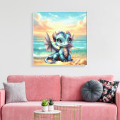 Drakenbaby Canvas Afdruk (Insitu (Woonkamer))