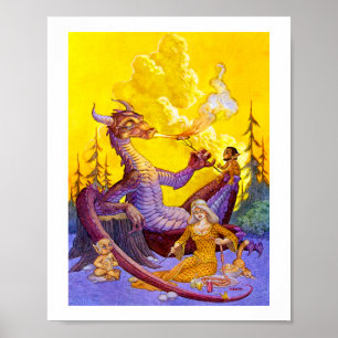 Drakenbarbecue Poster