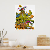 Drakenbibliotheek Poster (Keuken)