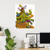 Drakenbibliotheek Poster (Thuiskantoor)