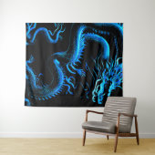 Drakenblauw Wandkleed (In Situ (horizontaal))