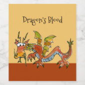 Drakenbloed Wijn Etiket (Enkel label)