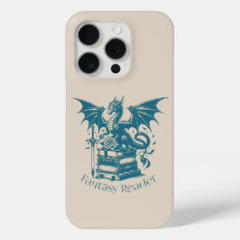 Drakenboeken en Fantasy Reader iPhone 15 Pro Case