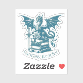 Drakenboeken en Fantasy Reader Sticker