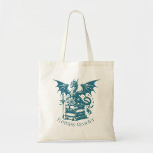 Drakenboeken en Fantasy Reader Tote Bag