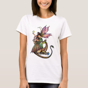 Drakenbollen Fee en Draak door Molly Harrison T-shirt