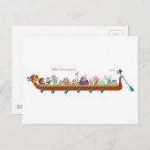 Drakenboot - Brandweer Briefkaart (Voorkant / Achterkant)