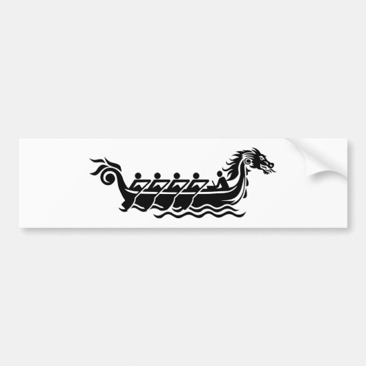 Drakenboot Bumpersticker (Voorkant)