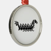 Drakenboot Metalen Ornament (Rechts)