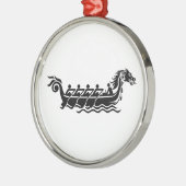 Drakenboot Metalen Ornament (Links)