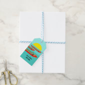 Drakenboot Racen Cadeaulabel (Met Touw)