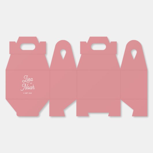 Drakenbrood - Colorus Rose Bedankdoosjes (Ongevouwen)