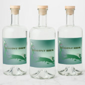 Drakenbrouwsel Likeurfles Etiket (Flessen)