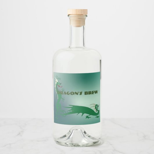 Drakenbrouwsel Likeurfles Etiket (Voorkant)